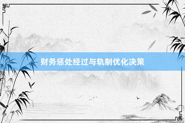 财务惩处经过与轨制优化决策